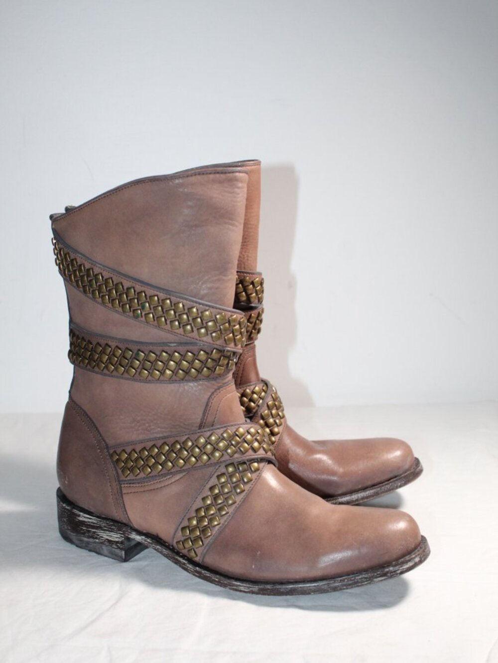 NEW Old Gringo Studded Cowboy Western Flat Riding Boots 8